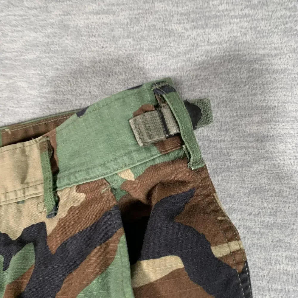 Unicor Cargo Pants Mens 34x25 Multicolor Woodland Camo Ripstop Army Combat